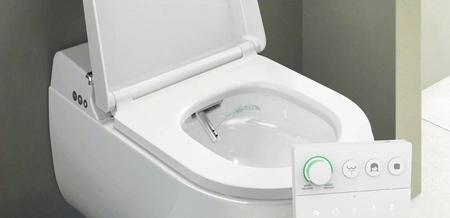 Zestaw RAK Ceramics CLEON PROTEK Miska WC podwieszana Rimless & Deska WC z funkcją bidetu SMART ze stelażem podtynkowym RAK-CLEON