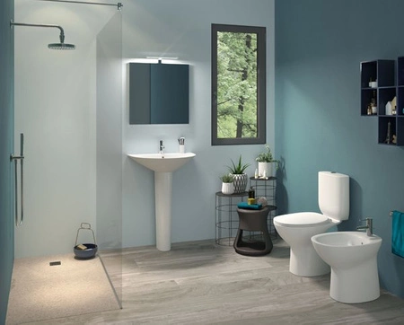 MORNING MISKA WC RIMLESS DO KOMPAKTU 64X36 CM BIAŁY POŁYSK