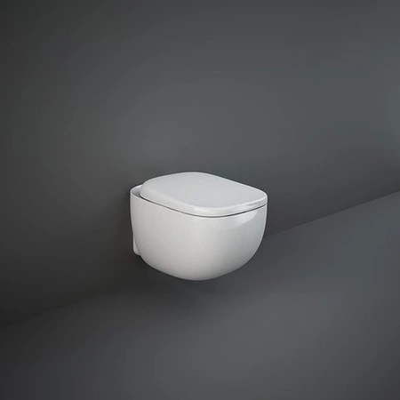Zestaw ILLUSION Miska WC podwiesz. 52cm Rimless & deska WC W/O biały połysk