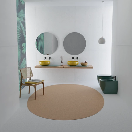 Vitruvit River ceramiczna umywalka nablatowa owalna 40,5 x 36,5 cm w wybranym kolorze