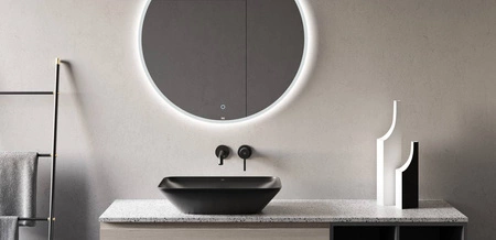 VARIANT Umywalka nablat. prostokątna 55x36 cm czarny mat