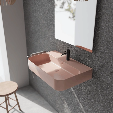 Vitruvit SLASH ceramiczna umywalka podwieszano - nablatowa prostokątna 60 x 40 cm w wybranym kolorze