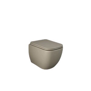 FEELING METROPOLITAN Miska WC podwieszana Rimless cappuccino mat (514) &deska WC w/o capp mat