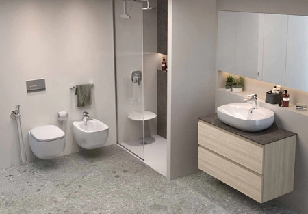 ILLUSION Bidet podwieszany 52x38cm biały połysk