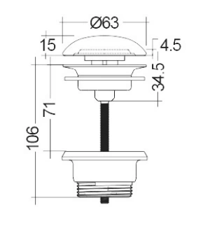 RAK-DUO odpływ z wolnym przepływem z maskownicą ceramiczną Carbon Concrete