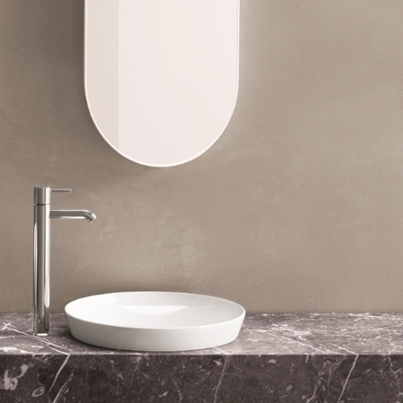 VARIANT Umywalka wpuszczana okrągła 36x36 cm biały połysk