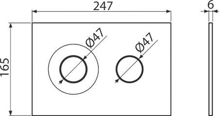 Alcadrain Zestaw Stelaż SÁDROMODUL i Przycisk Dot.Dot. czarny-mat/złoty-mat