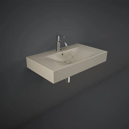 DES Umywalka podwiesz.nablat.81x46cm z otworem cappuccino mat