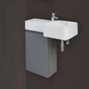 Zestaw PETIT Umywalka kwadrat L, szafkaJOY szary