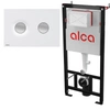Alcadrain Zestaw Stelaż SÁDROMODUL i Przycisk Dot.Dot. biały-mat/chrom-mat