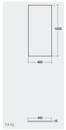 Blat meblowy RAK-Plano Techwood 101X46 cm - Scandinavian Oak