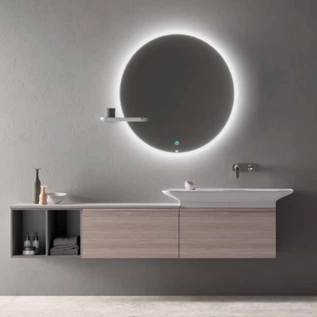 JOY Lustro wiszące 100 cm z oświetleniem LED okrąg