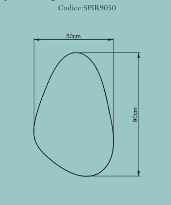 Vitruvit Lustro nieregularne 90x50 cm