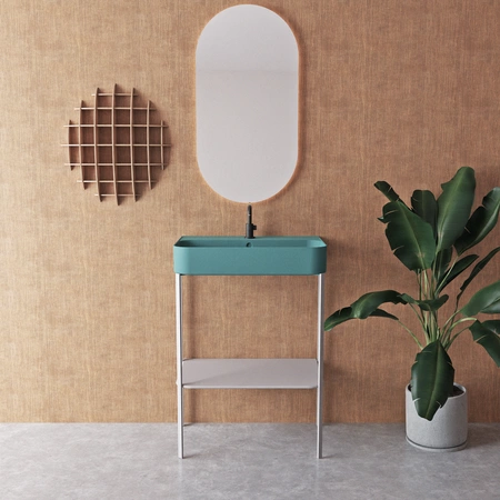 Vitruvit SLASH ceramiczna umywalka podwieszano - nablatowa prostokątna 60 x 40 cm w wybranym kolorze