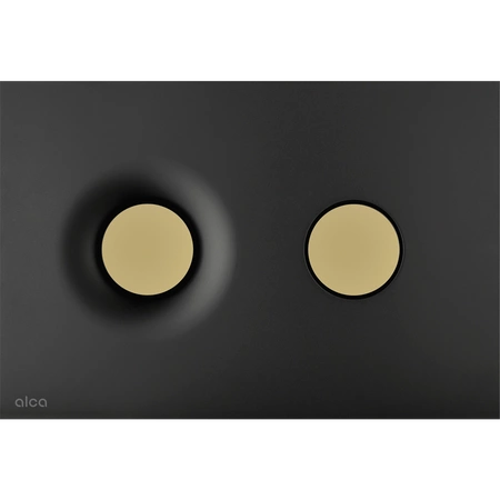 Alcadrain Zestaw Stelaż SÁDROMODUL i Przycisk Dot.Dot. czarny-mat/złoty-mat