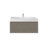 Zestaw DES Umywalka z otworem & Szafka UNO Joy podumywalkowa podwieszana 100 GREY ELM