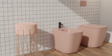 Vitruvit Glamour stojąca miska WC rimless w wybranym kolorze