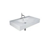 DES Umywalka podwiesz.nablat.81x46cm z otworem biały mat