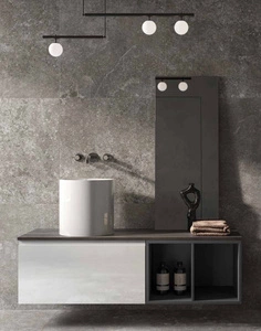 RAK Ceramics PETIT Umywalka nablatowa okrąg 36 X 34 cm biały Połysk