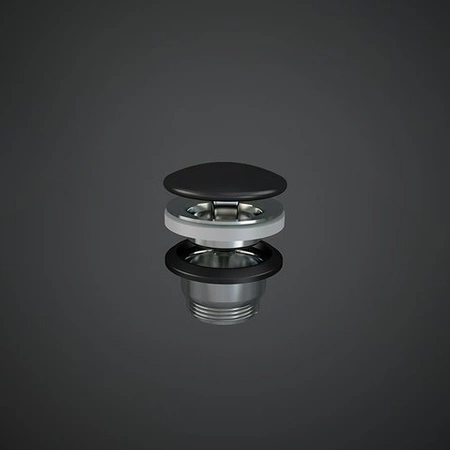 RAK-DUO odpływ z wolnym przepływem z maskownicą ceramiczną czarny mat (504)