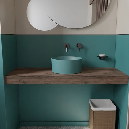 Vitruvit Bowl ceramiczna umywalka nablatowa okrągła 30 cm w wybranym kolorze