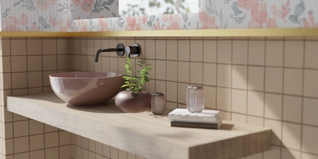 Vitruvit SKY ceramiczna umywalka nablatowa okrągła 40 cm w wybranym kolorze