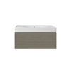 Zestaw DES Umywalka bez otworu & Szafka UNO Joy podumywalkowa podwieszana 100 GREY ELM
