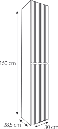 WOODEN Słupek wiszący - płyta MDF konfigurator koloru i wersji