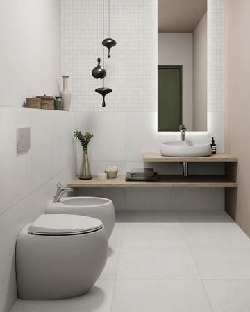 CLOUD bidet stojący 56x40cm biały mat