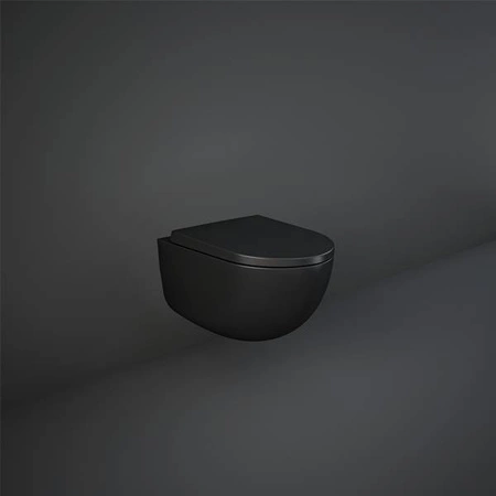 Zestaw DES Miska z Deską WC podwiesz. Rimless 52cm czarny Mat