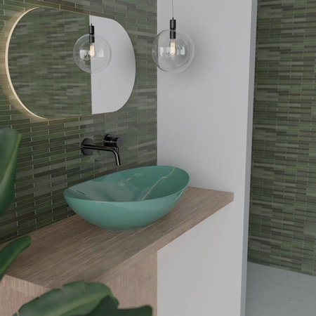 Vitruvit VESSEL ceramiczna umywalka nablatowa owalna 60 x 39 cm w wybranym kolorze