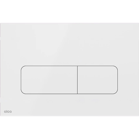 Alcadrain Zestaw Stelaż SÁDROMODUL i Przycisk Stalowy Flat Moon White Połysk