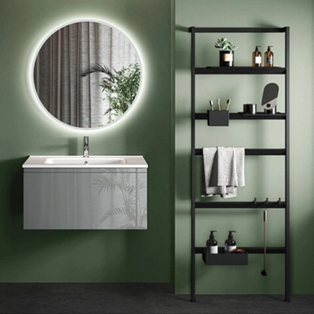 JOY Lustro wiszące 80 cm z oświetleniem LED-okrąg