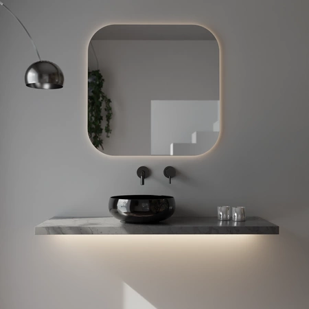 Vitruvit River ceramiczna umywalka nablatowa owalna 40,5 x 36,5 cm w wybranym kolorze