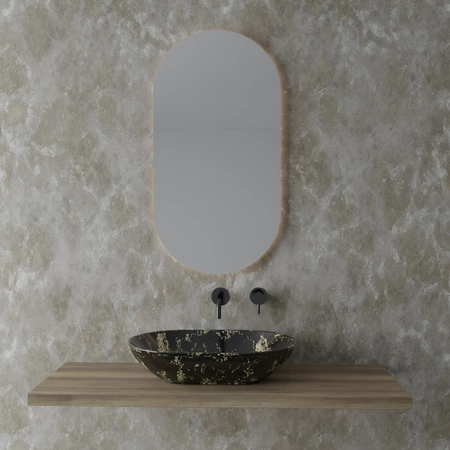 Vitruvit MILD ceramiczna umywalka nablatowa owalna 58 cm w wybranym kolorze