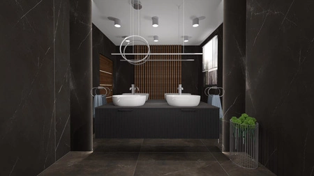 WOODEN MDF w dowolnym kolorze - Lakierowana szafka z lamelami na froncie, dowolna konfiguracja