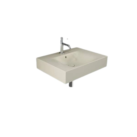 DES Umywalka podwiesz.nablat.61x46cm z otworem beżowy mat