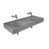 DES Umywalka podwiesz.nablat121x46cm bez otworów szary mat
