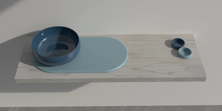 Vitruvit River ceramiczna umywalka nablatowa owalna 40,5 x 36,5 cm w wybranym kolorze