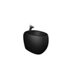 Cloud Bidet stojący 56x40 cm CZARNY MAT
