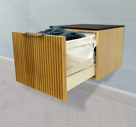 WOODEN Szafka Cargo z koszem na pranie Dąb naturalny -konfigurator