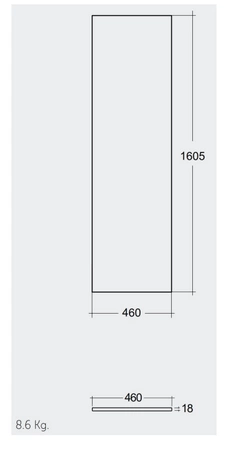 Blat meblowy RAK-Plano Techwood 161X46 cm - Scandinavian Oak