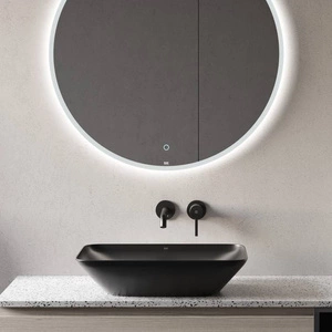 VARIANT Umywalka nablat. prostokątna 55x36 cm czarny mat