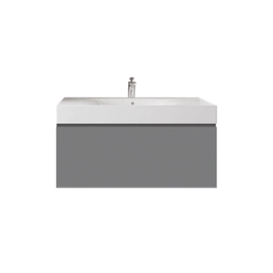 Zestaw DES Umywalka z otworem & Szafka UNO Joy podumywalkowa podwieszana 100 szara