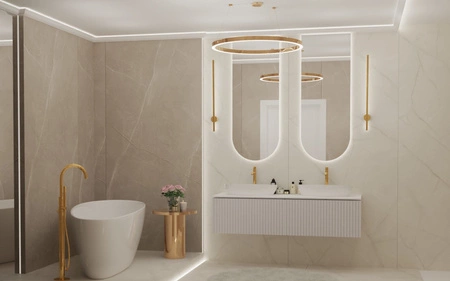 WOODEN MDF w dowolnym kolorze - Lakierowana szafka z lamelami na froncie, dowolna konfiguracja