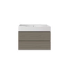 Zestaw DES Umywalka bez otworu & Szafka Joy podumywalkowa podwieszana 80 GREY ELM