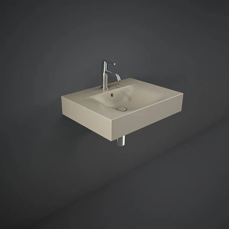 DES Umywalka podwiesz.nablat.61x46cm z otworem cappuccino mat