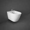 RESORT Bidet podwiesz. 52x36 cm biały połysk z zaślepkami po bokach