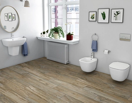 ONE Bidet podwieszany 52x36,5 cm biały połysk