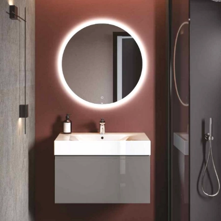 JOY Lustro wiszące 60 cm z oświetleniem LED-okrąg